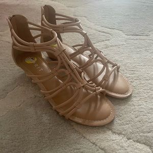 Wedged Neutral Sandals
